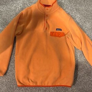Patagonia Vibrant Orange Fleece Pullover